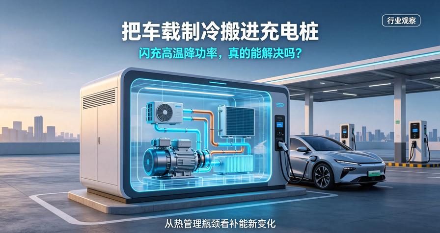 充电桩装上汽车空调，大功率快充终于解决烫手难题？